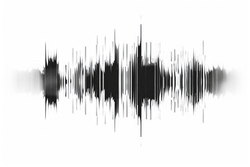 sound wave of the sample on white background - obrazy, fototapety, plakaty