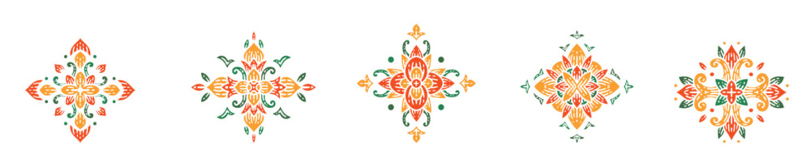 Mandala yantra floral pattern for decorative 2