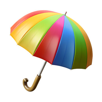 a 3d colorful umbrella