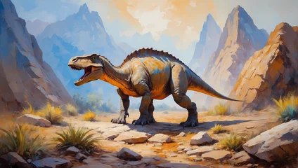 Fotobehang tyrannosaurus rex dinosaur © namoi
