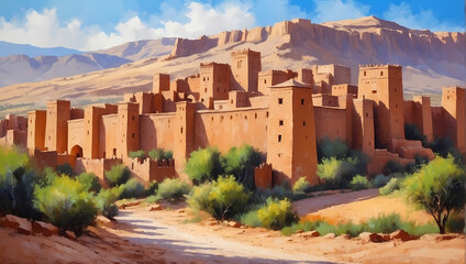 Red Rock Canyon Village: A scenic landscape in Utah, resembling ancient architecture amidst sandstone mountains