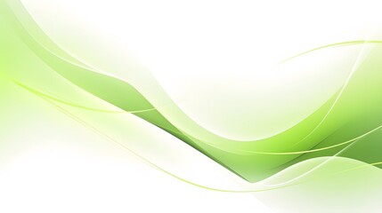 Basic green and white curve waves arrangement on white backdrop for wallpaper, abstract energetic green wavy background