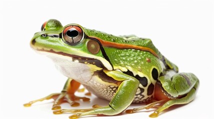 Naklejka premium Frog on a white background