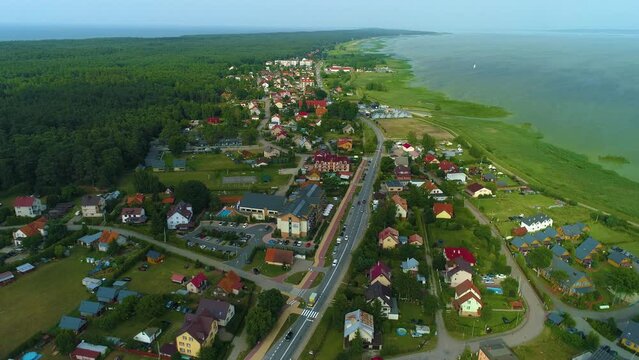 Beautiful Landscape Katy Rybackie Piekny Krajobraz Aerial View Poland