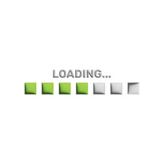 Loading 3 d icons system software update and upgrade concept.