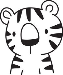 tiger cartoon illustration - 780288392