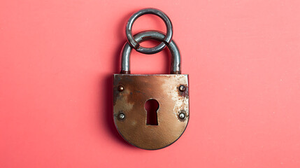 Lock, minimal wallpaper, a symbol of safety and challenge