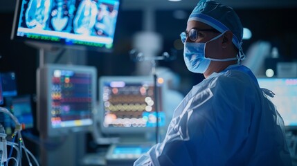 A biomedical engineer tests cutting-edge medical devices, advancing healthcare technology for better patient outcomes.