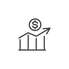 Financial Growth line icon - 780290776