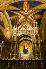 Madonna image in the Church of Orsanmichele-Or San Michele, former name San Michele, Florence, Tuscany, Italy