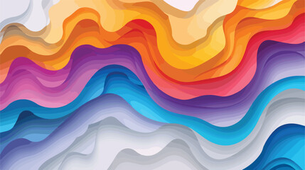 Background in paper style of multi colored details - obrazy, fototapety, plakaty
