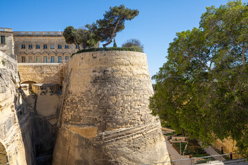  St. John Bastion in Valletta, Malta - obrazy, fototapety, plakaty