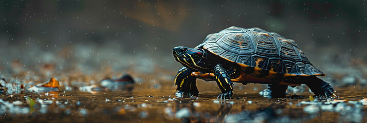 a Turtle beautiful animal photography like living creature - obrazy, fototapety, plakaty
