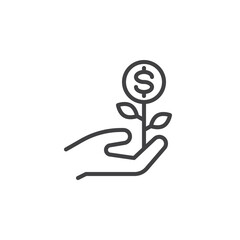 Business Investment line icon - 780299377
