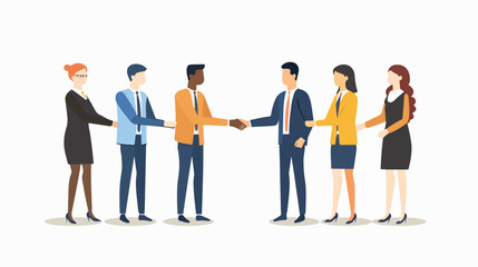 Business people handshaking Partnership