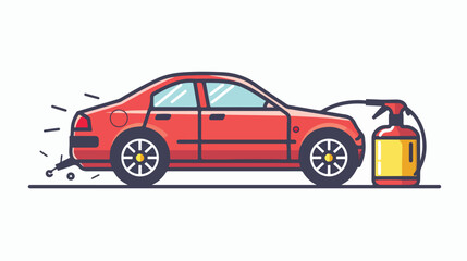 Car service icon outline vector Auto spra