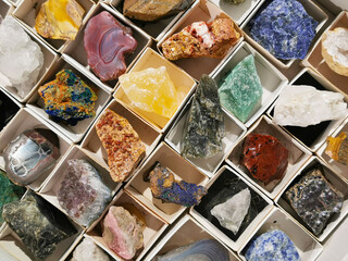 natural mineral collection