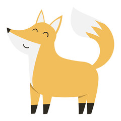 Fox cartoon vector illustration