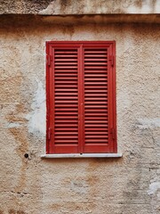 Italy. An old wooden window with shutters. Traditional European architecture. Vacation travel - 780306177