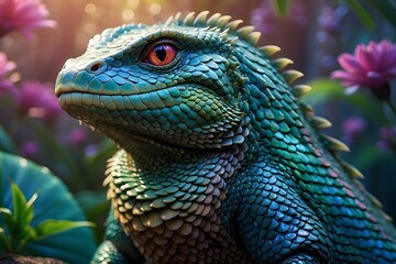 Fototapeta premium Monitor lizard fantasy 