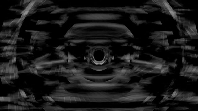 VJ アブストラクト ノイズ テクノ シンプル 白黒 [ループ対応] [別Verあり]