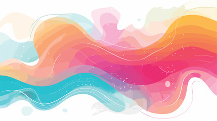 Abstract color background illustration flat vector isolated