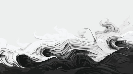 Captivating Abstract Illustration of Swirling Midnight