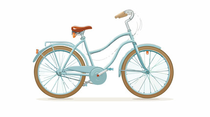 Bicycle steering wheel Vector icon Cartoon illustratio