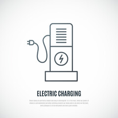 Electric Charging isolated on white background. Vector Charging icon. - 780316169