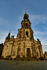 Fototapeta na wymiar Frauenkirche Dresden Germany in morning light