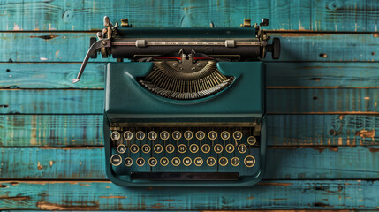 Old fashioned typewriter, craft style for business creation.