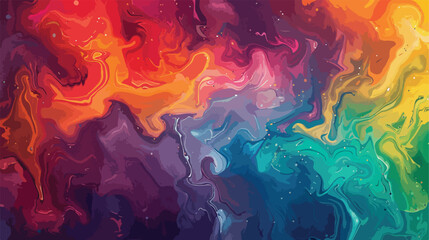 Creative painting psychedelic art. Bright wallpaper 