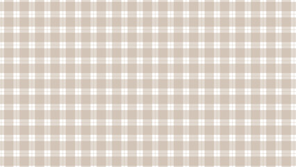 White and light brown plaid pattern classic background