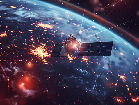 komet, sonde, raumfahrt, sender, satelit, sattelit, all, gestirn, nacht, himmel, vektor, astronomie, licht, abbildung, galaxie, da, sputnik, rk, gestirn, kunst, wissenschaft, disko, universum, satelli