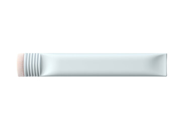 White Tube of Toothpaste on White Background. On a White or Clear Surface PNG Transparent Background. - obrazy, fototapety, plakaty