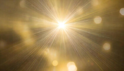 Fototapeta premium 太陽光線。自然光。レンズフレア。ゴールド背景。Sun rays. Natural light. Lens flare. gold background.
