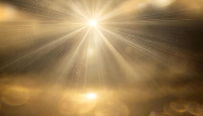 Sun rays. Natural light. Lens flare. gold background.