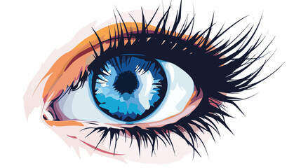 Eye vector illustration flat vector isolated on white