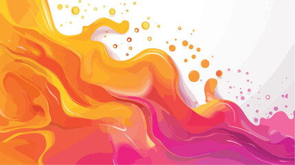 Fluid abstract background with colorful gradient. flat