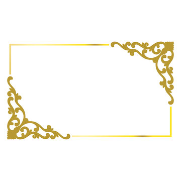 Gold border frame 
