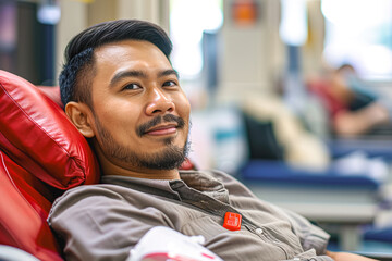 Asian voluntary blood donor