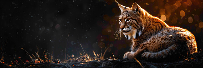 a Bobcat beautiful animal photography like living creature - obrazy, fototapety, plakaty