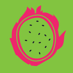 Fruits and vegetables abstract vector. Simple illustration vegetables, berries and fruits for social media, advertising, logo or menu.
