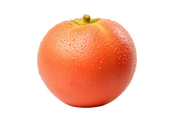 Close Up of Orange on White Background. On a White or Clear Surface PNG Transparent Background.
