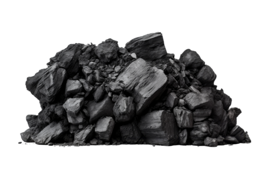 Stack of Rocks on White Background. On a White or Clear Surface PNG Transparent Background.