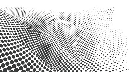 Halftone abstract dotted background and texture flat vector - obrazy, fototapety, plakaty