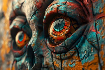 Graffiti Inspired Journey through the Obscure Realms of the Mind A Hyper Cinematic Visual