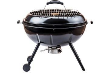 Large Grill on BBQ Grill. On a White or Clear Surface PNG Transparent Background.