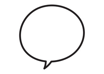 シンプルな円形フキダシ