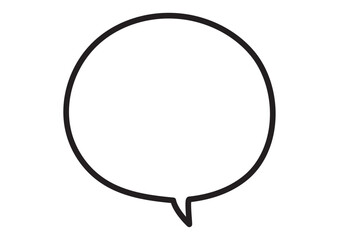 シンプルな円形フキダシ